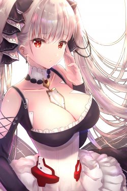 波涛汹涌的性感动漫美女插画