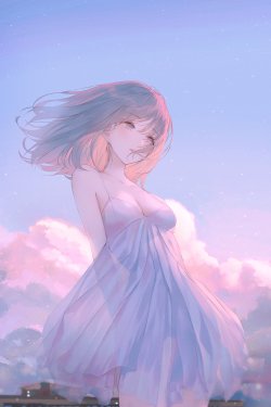 唯美意境性感动漫美女