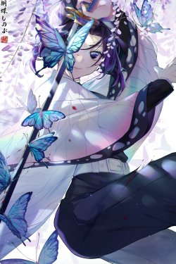 动漫鬼灭之刃中的可爱萌妹纸