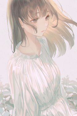 简约风格同人动漫少女