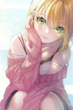 二次元动漫美女插画