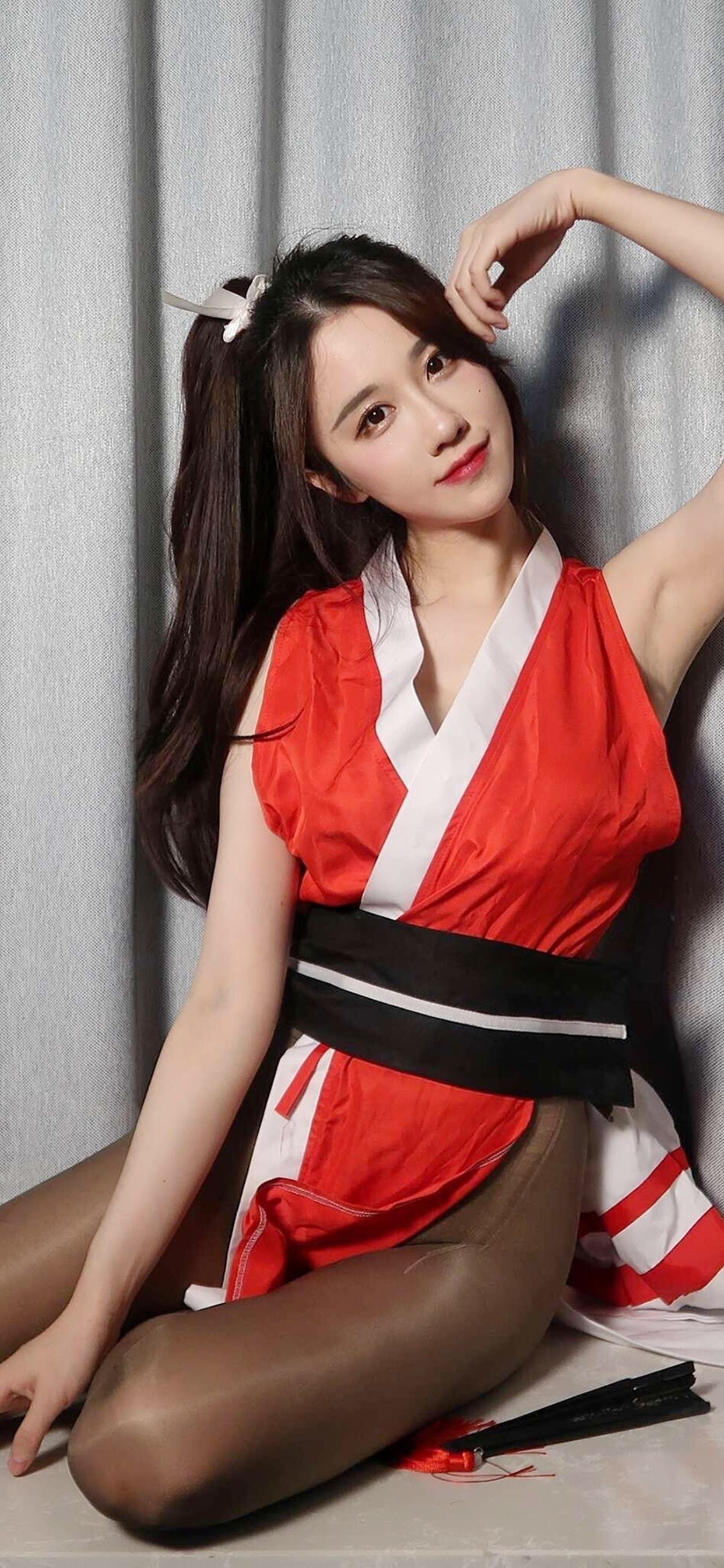 网红轩子巨2兔不知火舞性感cosplay  第3张